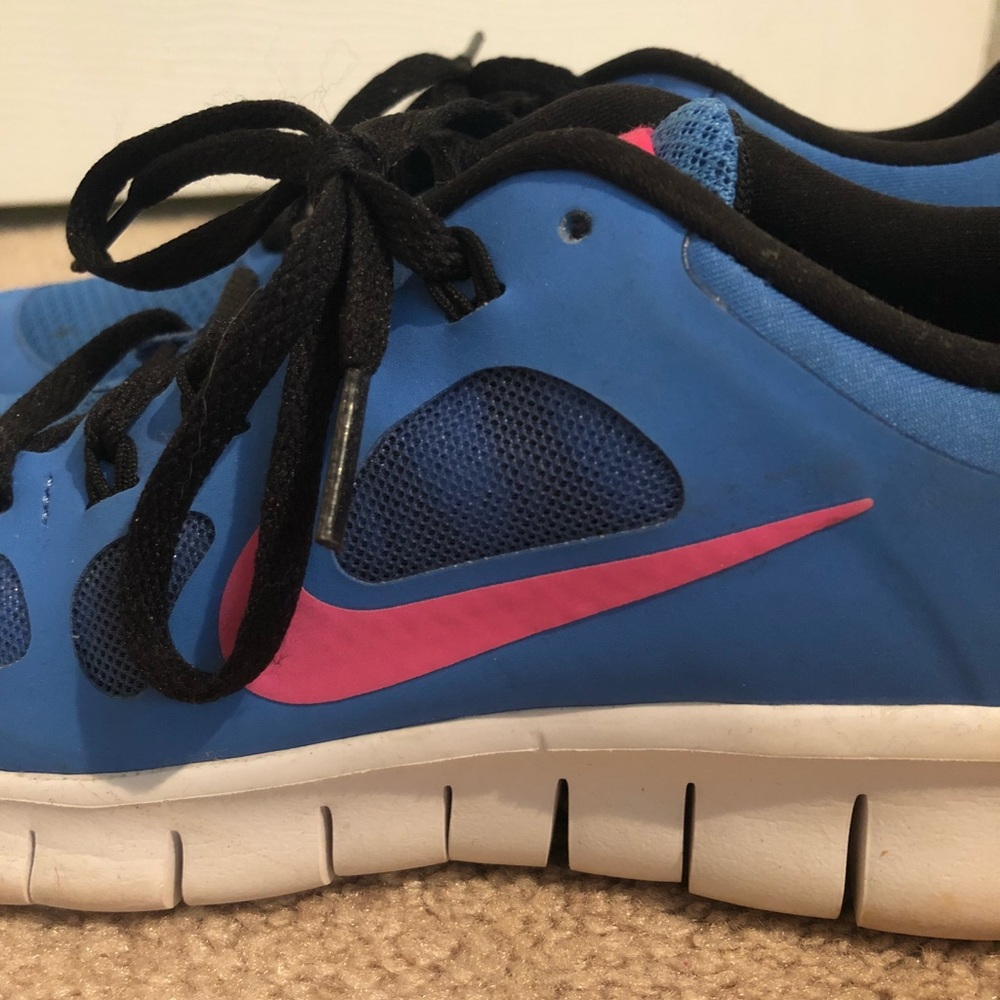2015 Blue & Pink Nike Free Run 5.0